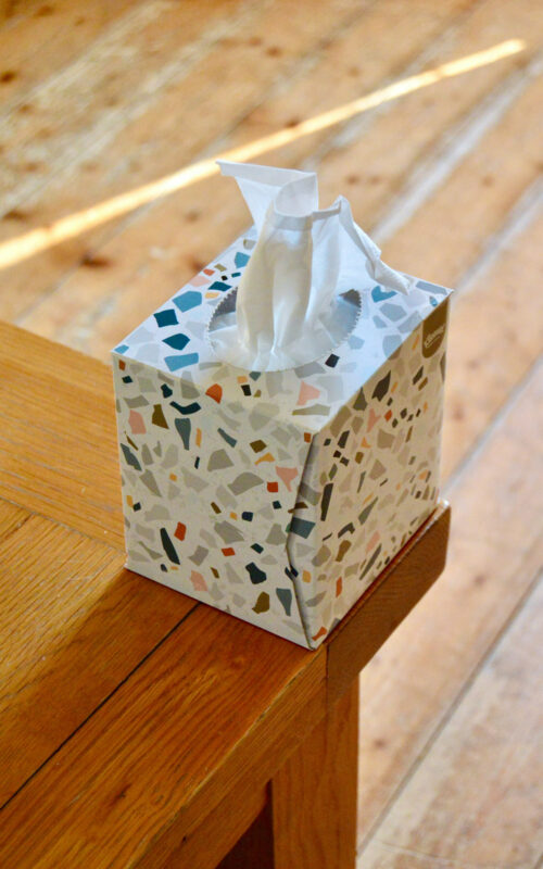 A pack of Kleenex tissues